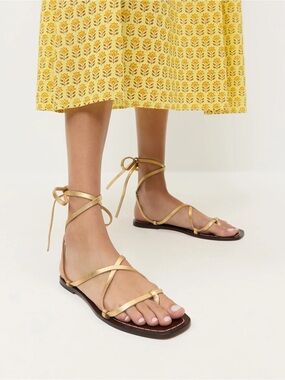 Loeffler Randall Lianna Lace Up Sandals